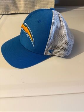 Los Angeles/San Diego Chargers Blue & White Mesh Trucker Hat 47
